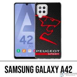 Coque Samsung Galaxy A42 - Peugeot Sport Logo