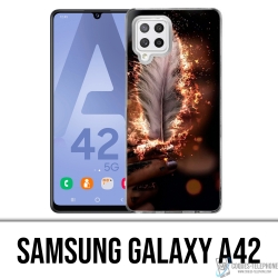 Custodia per Samsung Galaxy A42 - Piuma di fuoco