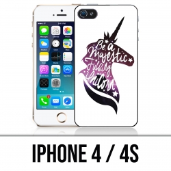 Funda iPhone 4 / 4S - Sé un unicornio majestuoso