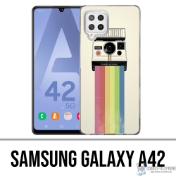 Coque Samsung Galaxy A42 - Polaroid Arc En Ciel Rainbow