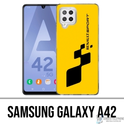 Custodia per Samsung Galaxy A42 - Renault Sport gialla