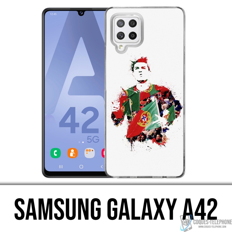 Samsung Galaxy A42 Case - Ronaldo Football Splash