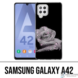 Custodia per Samsung Galaxy A42 - Gocce rosa