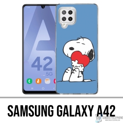 Samsung Galaxy A42 Case - Snoopy Heart
