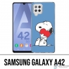 Coque Samsung Galaxy A42 - Snoopy Coeur