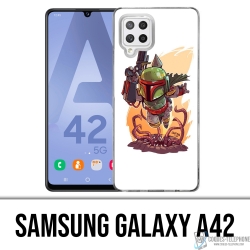 Samsung Galaxy A42 case - Star Wars Boba Fett Cartoon
