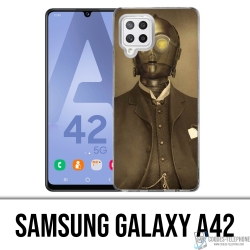 Custodia per Samsung Galaxy A42 - Star Wars Vintage C3Po