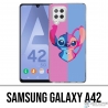 Coque Samsung Galaxy A42 - Stitch Angel Coeur Split