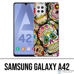 Custodia per Samsung Galaxy A42 - Teschio di zucchero