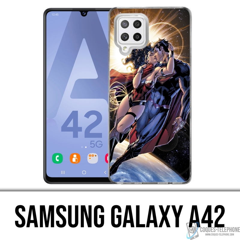 Custodia per Samsung Galaxy A42 - Superman Wonderwoman