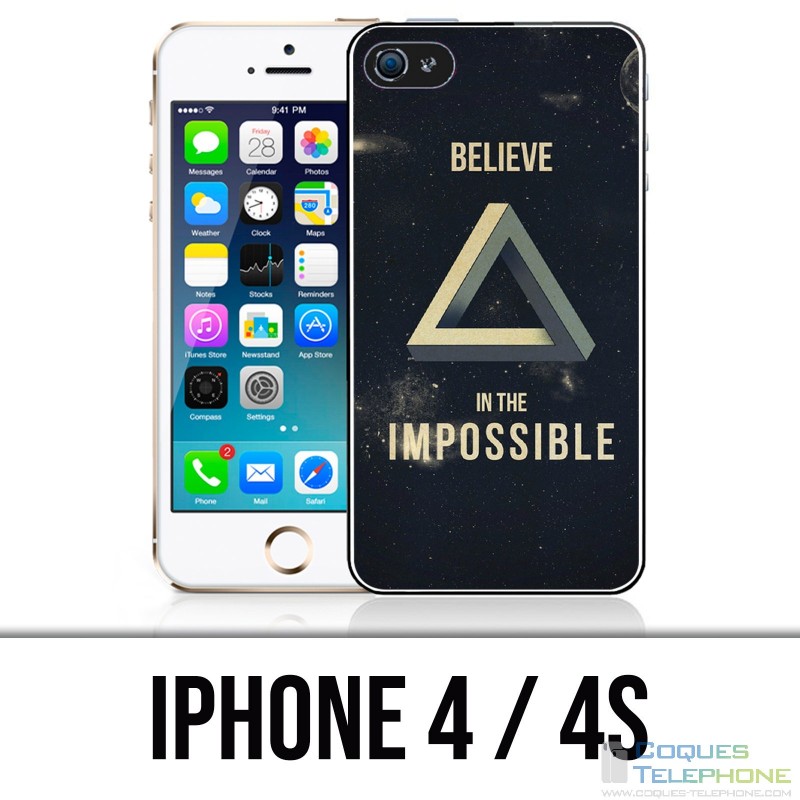 Custodia per iPhone 4 / 4S - Believe Impossible