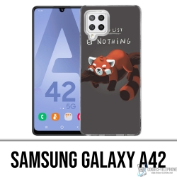 Funda Samsung Galaxy A42 - Lista de tareas pendientes Panda Roux