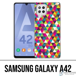 Samsung Galaxy A42 Case - Mehrfarbiges Dreieck