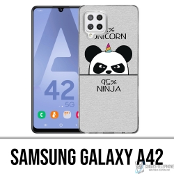 Coque Samsung Galaxy A42 - Unicorn Ninja Panda Licorne