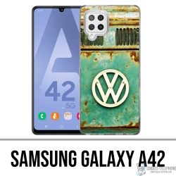 Custodia per Samsung Galaxy A42 - Logo Vintage Vw