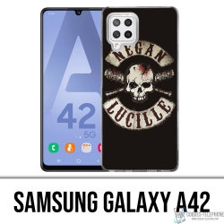 Custodia per Samsung Galaxy A42 - Walking Dead Logo Negan Lucille
