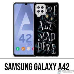 Funda Samsung Galaxy A42 - Estamos todos locos aquí Alicia en el país de las maravillas