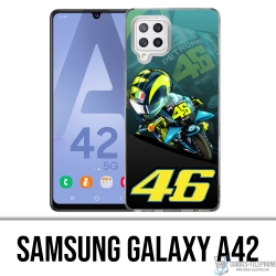 Samsung Galaxy A42 case - Rossi 46 Petronas Motogp Cartoon