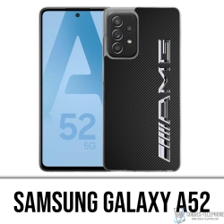 Custodia per Samsung Galaxy A52 - Logo Amg Carbon