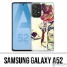 Custodia per Samsung Galaxy A52 - Dinosauro Animal Astronaut