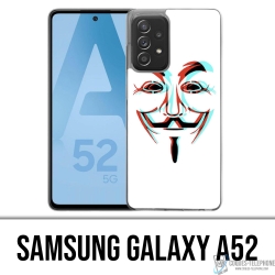 Coque Samsung Galaxy A52 - Anonymous 3D