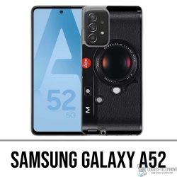 Coque Samsung Galaxy A52 - Appareil Photo Vintage Noir