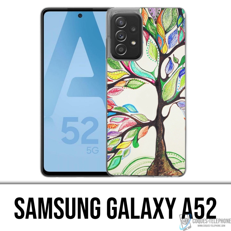 Coque Samsung Galaxy A52 - Arbre Multicolore