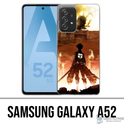 Custodia per Samsung Galaxy A52 - Poster Attak On Titan