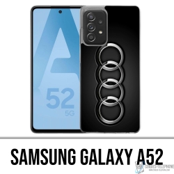 Coque Samsung Galaxy A52 - Audi Logo Métal