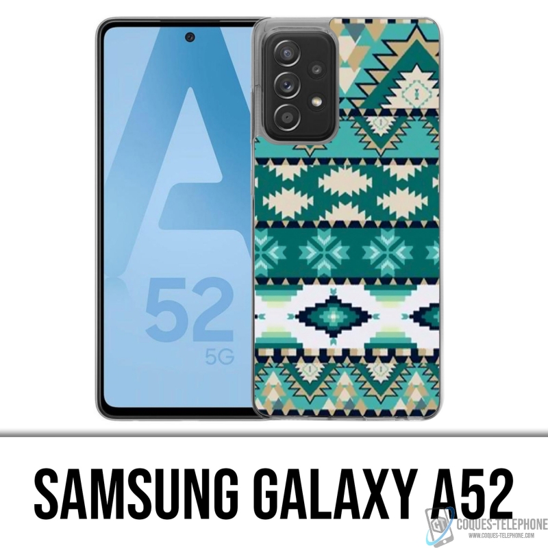 Coque Samsung Galaxy A52 - Azteque Vert