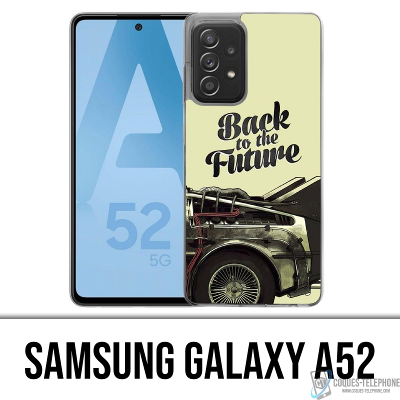 Coque Samsung Galaxy A52 - Back To The Future Delorean