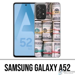 Custodia per Samsung Galaxy A52 - Banconote da un dollaro arrotolate