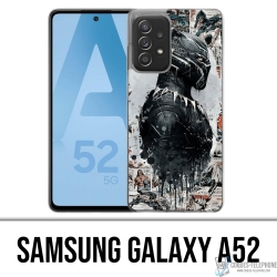 Custodia per Samsung Galaxy A52 - Black Panther Comics Splash