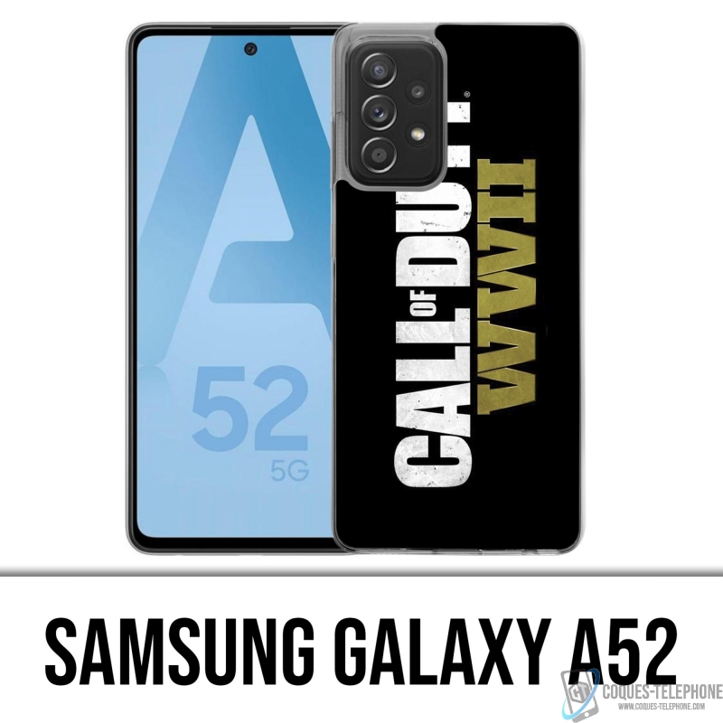 Custodia per Samsung Galaxy A52 - Logo Call Of Duty Ww2