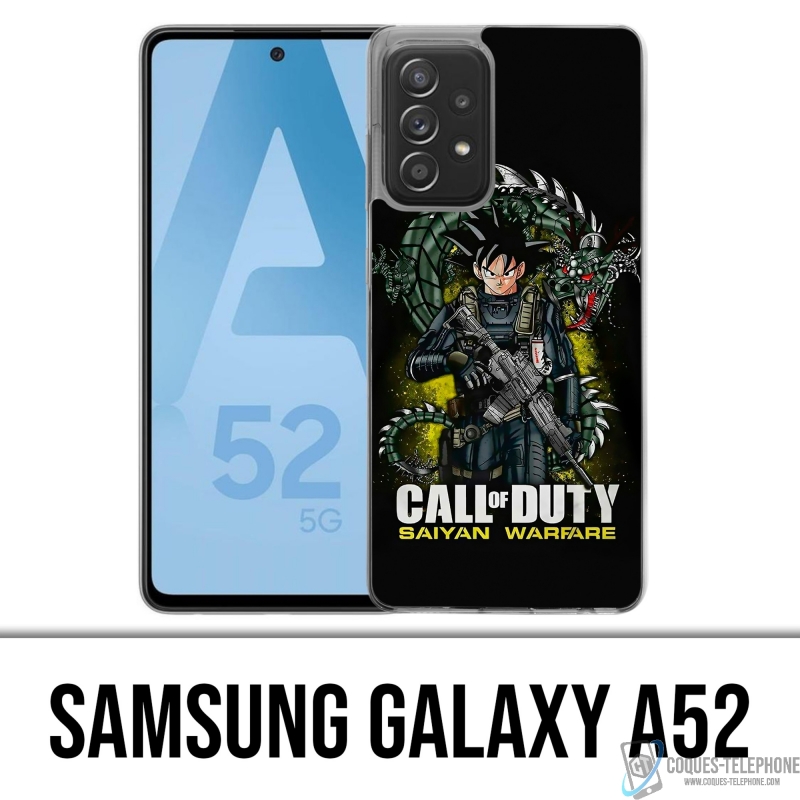 Coque Samsung Galaxy A52 - Call Of Duty X Dragon Ball Saiyan Warfare
