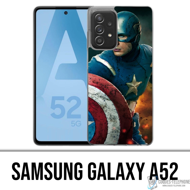 Coque Samsung Galaxy A52 - Captain America Comics Avengers