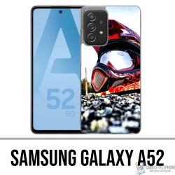 Coque Samsung Galaxy A52 - Casque Moto Cross