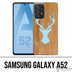 Coque Samsung Galaxy A52 - Cerf Bois Oiseau