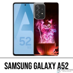 Coque Samsung Galaxy A52 - Chat Tasse Alice Au Pays Des Merveilles