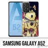 Coque Samsung Galaxy A52 - Chien Jusky Astronaute
