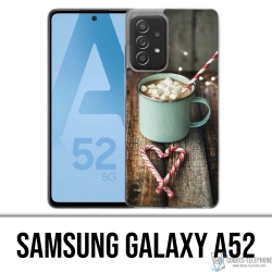Coque Samsung Galaxy A52 - Chocolat Chaud Marshmallow