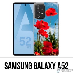 Samsung Galaxy A52 case - Poppies 1