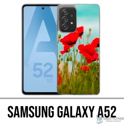 Samsung Galaxy A52 case - Poppies 2