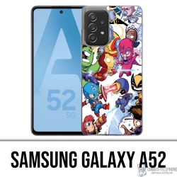 Funda Samsung Galaxy A52 - Cute Marvel Heroes