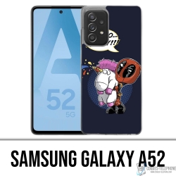 Coque Samsung Galaxy A52 - Deadpool Fluffy Licorne