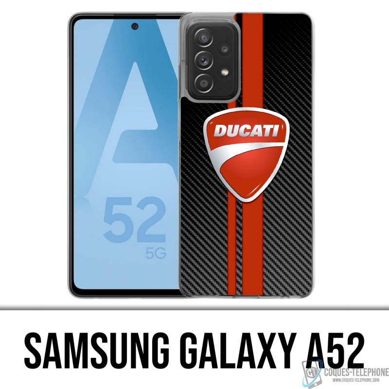Coque Samsung Galaxy A52 - Ducati Carbon