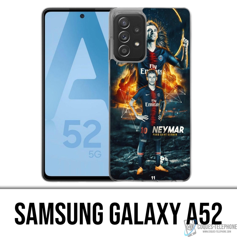 Coque Samsung Galaxy A52 - Football Psg Neymar Victoire
