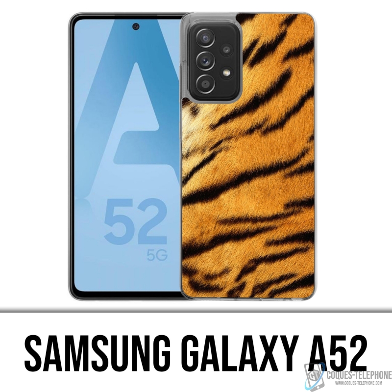 Custodia per Samsung Galaxy A52 - Pelliccia di tigre