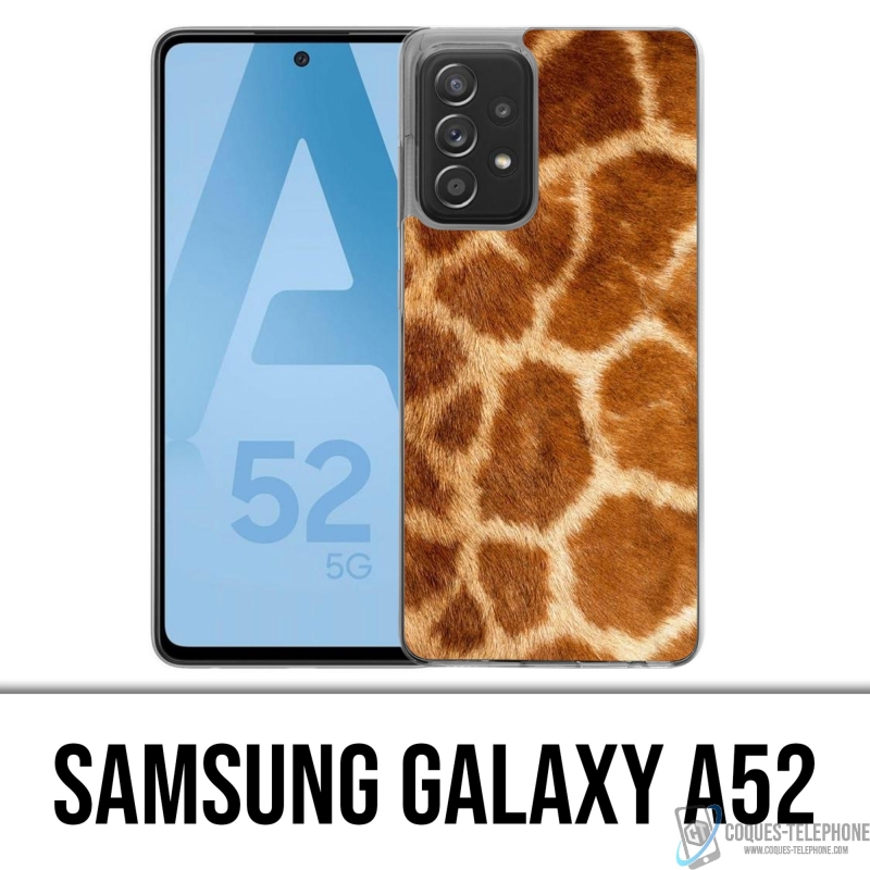 Custodia per Samsung Galaxy A52 - Giraffa in pelliccia