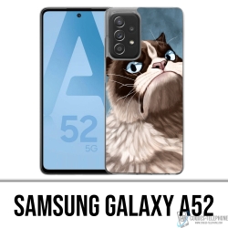 Custodia per Samsung Galaxy A52 - Gatto scontroso